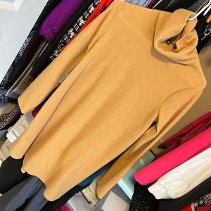 Golden yellow Sweater Mini Dress